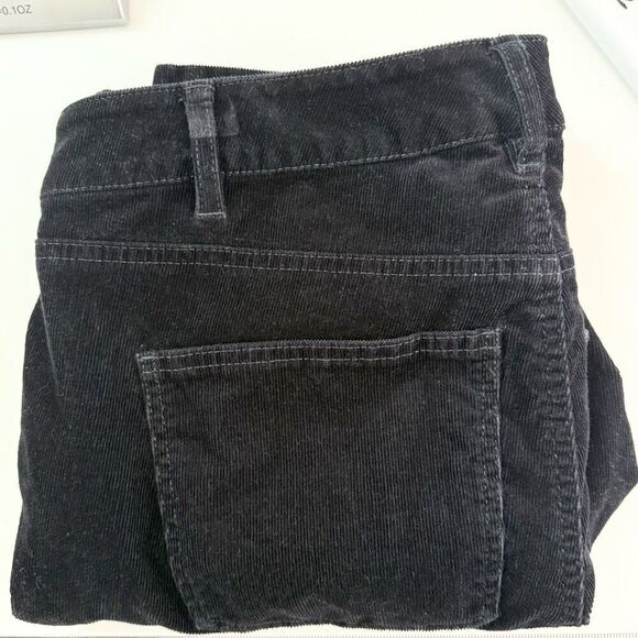 Talbots Flawless Five Pocket Black Corduroy Straight Leg Pants - Women’s US 12P - Picture 1 of 10